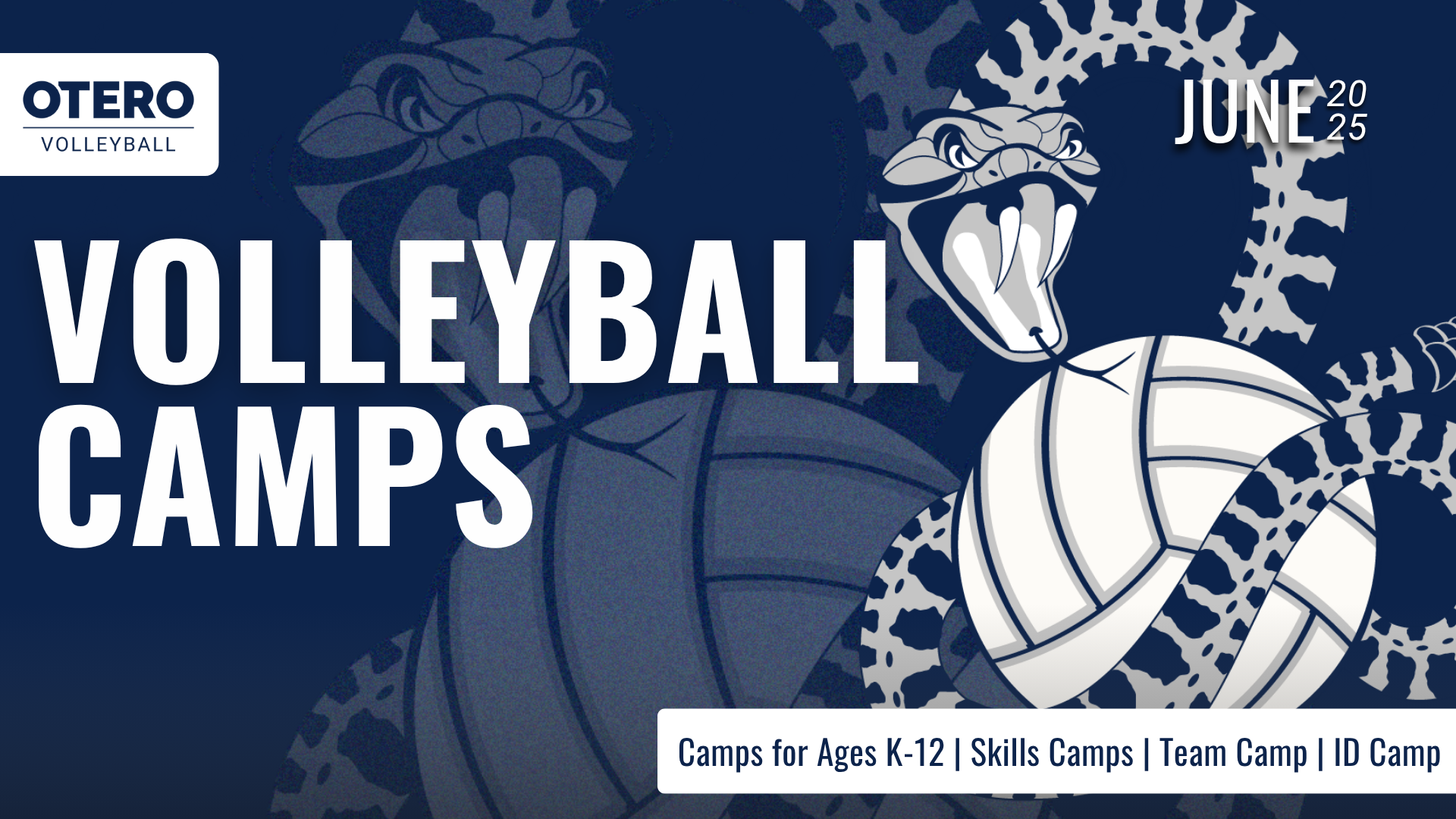 Register Now for Upcoming Otero Volleyball Camps!